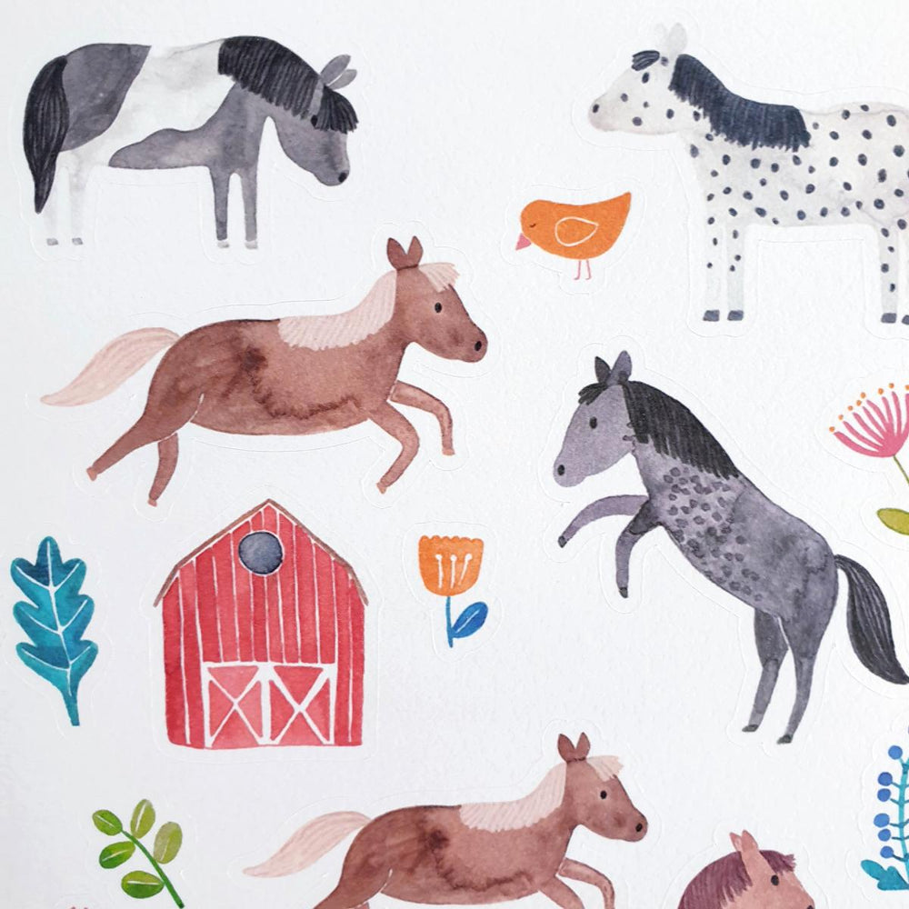 Stickerbogen "Pferde & Ponies"