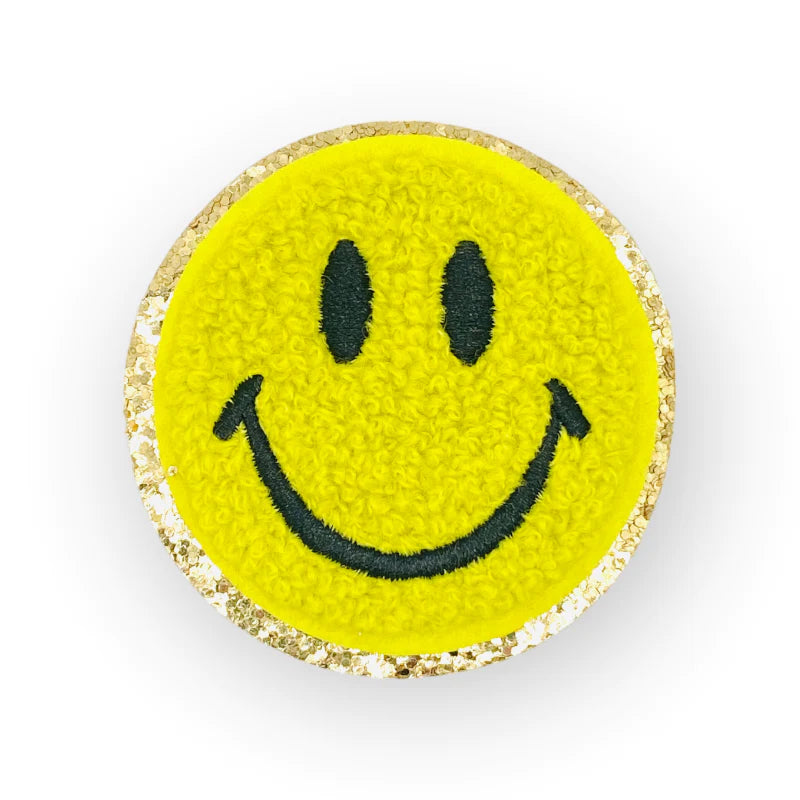 Glitzer Sticker Smiley | verschiedene Farben