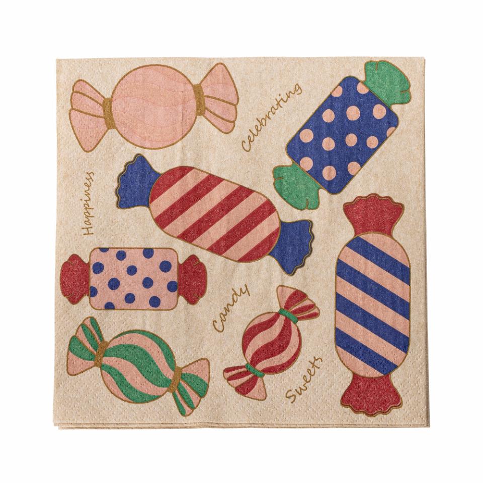 Caramella Serviette, Bunt