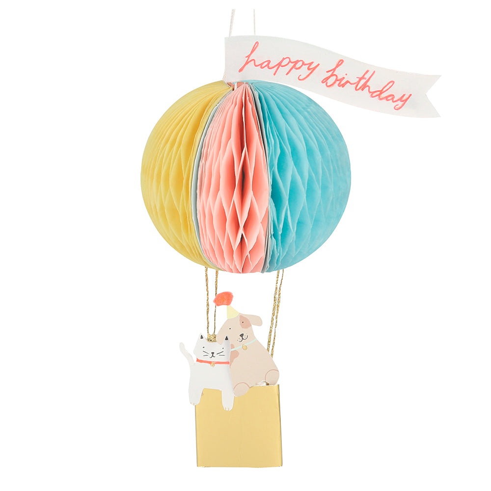 Glückwunschkarte | Air Ballon Honeycomb