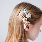 Set of 4 "Mabel Tokyo Star" Clic Clacs hair clips