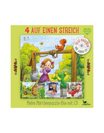 Game | 4 in one stroke fairy tale puzzles with CD